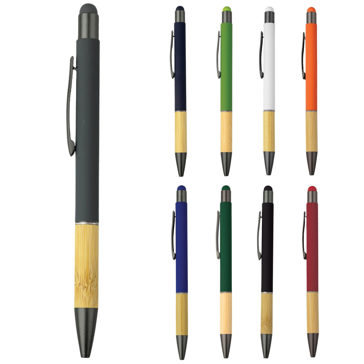 Hana Stylus Bamboo Ball Pen - 3