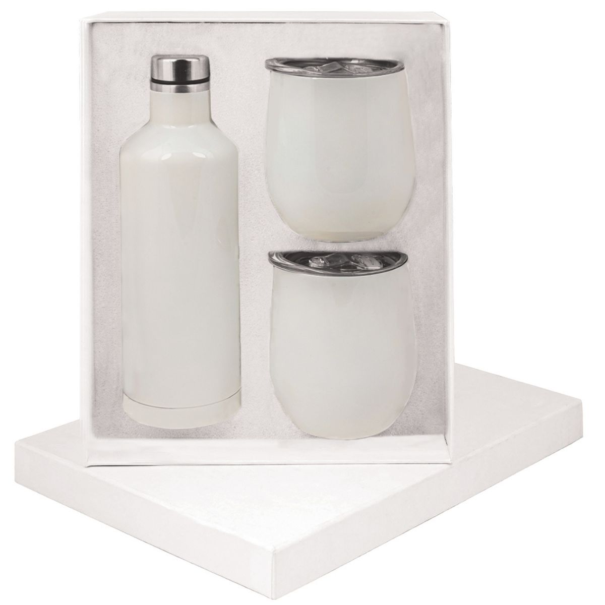Manhattan Flask x2 Mugs Gift Set - 9