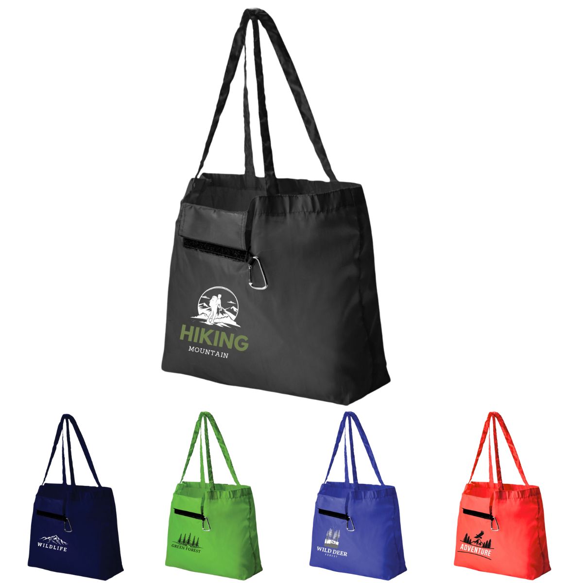 Foldable Shopper with Carabiner image