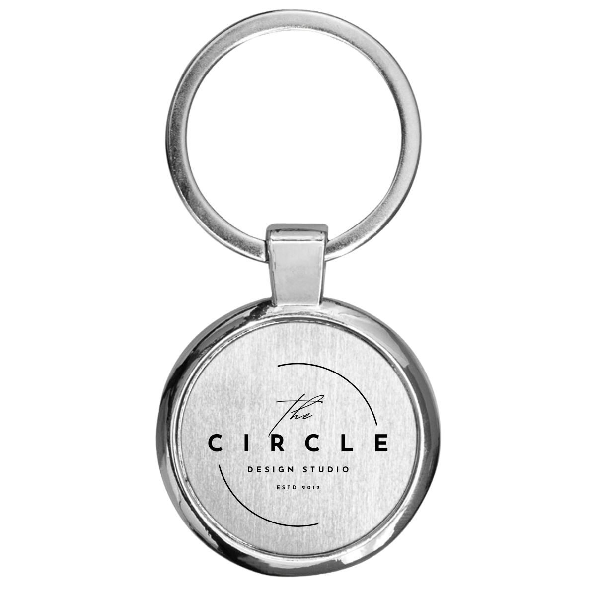 Biru Round Dome Keyring image