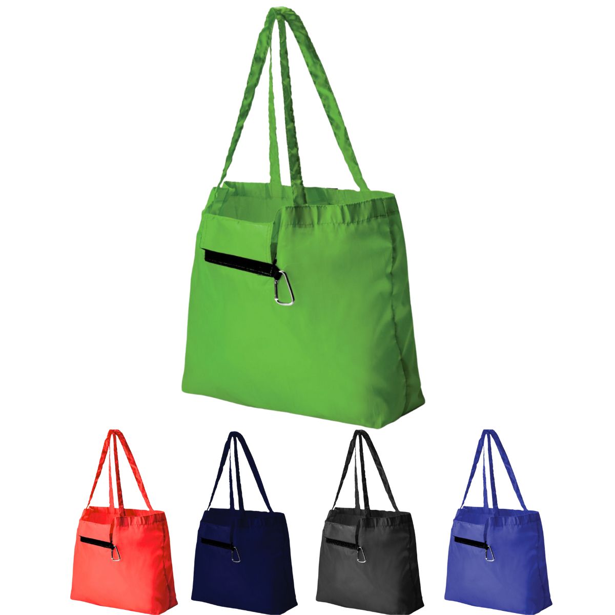 Foldable Shopper with Carabiner - 4
