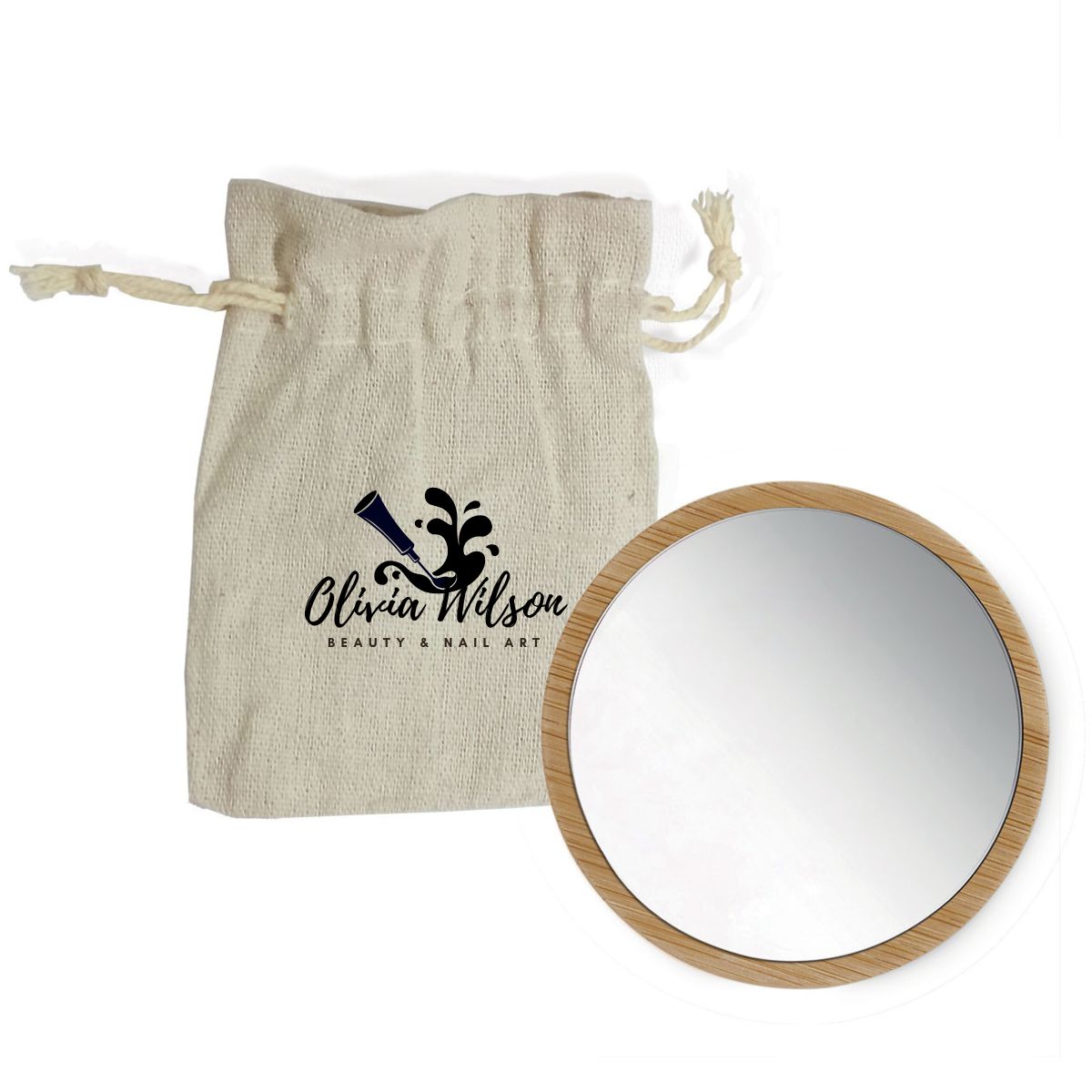 Bamboo Pocket Mirror image