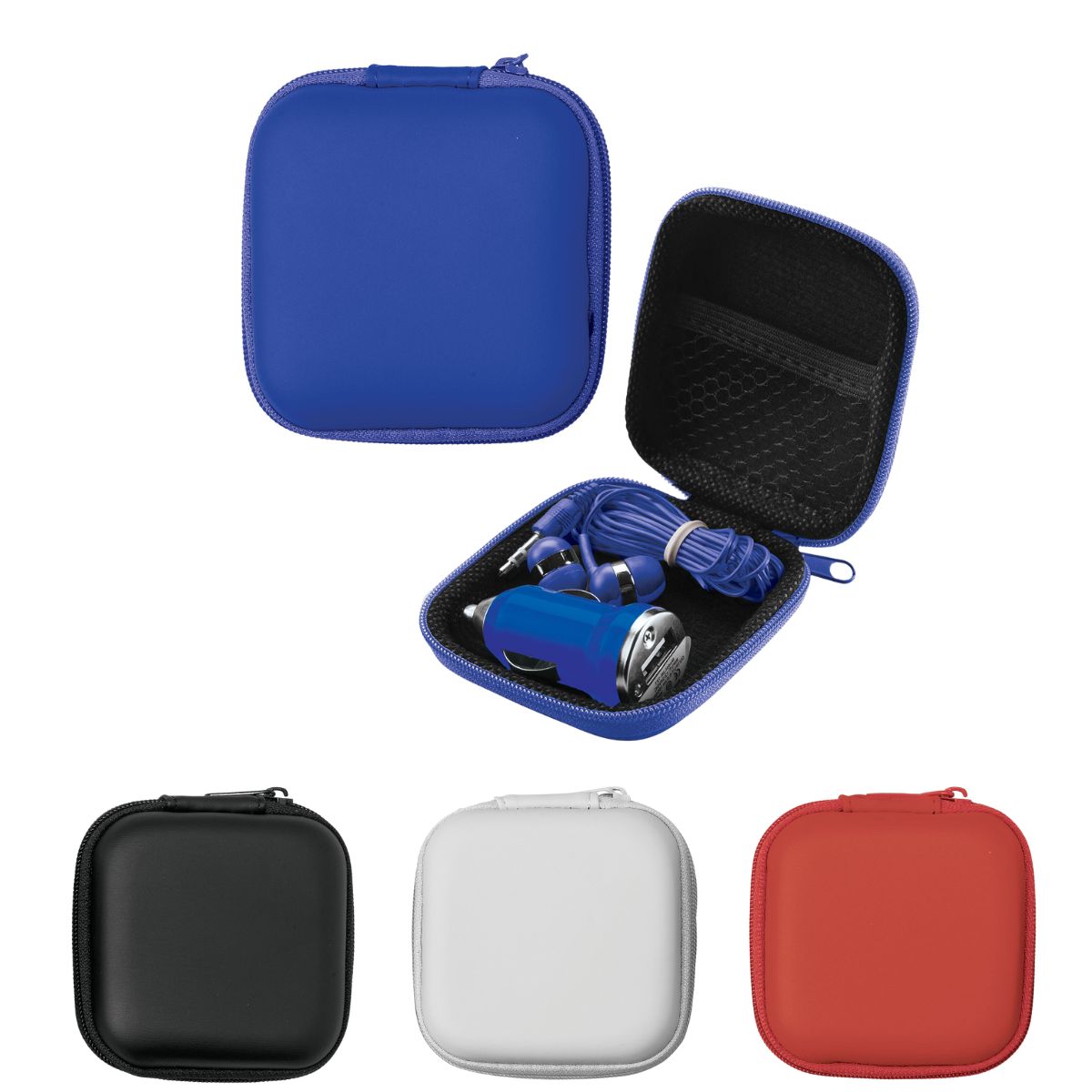 Earbud & Car Charger Set - 4