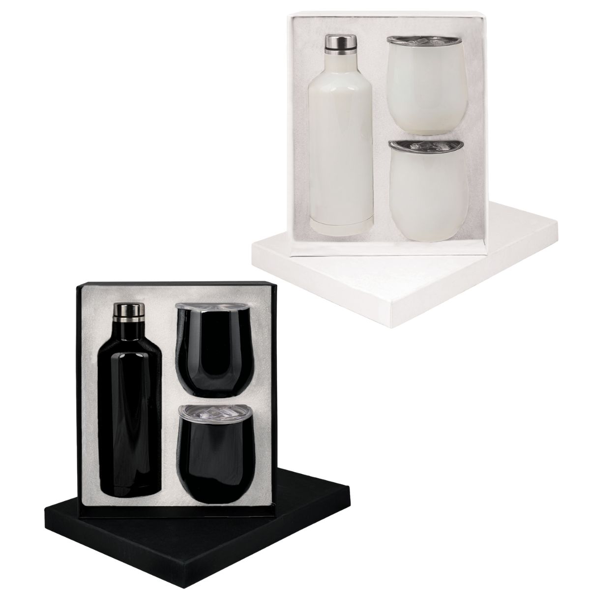 Manhattan Flask x2 Mugs Gift Set - 4