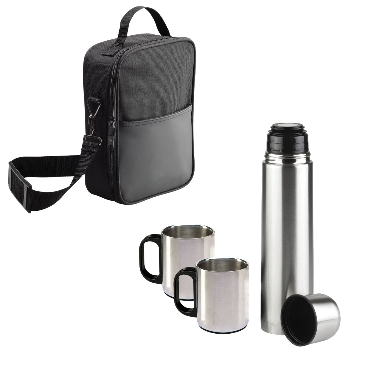 Flask Set 1x500ml Flask+2 x150ml Mugs/Si - 8