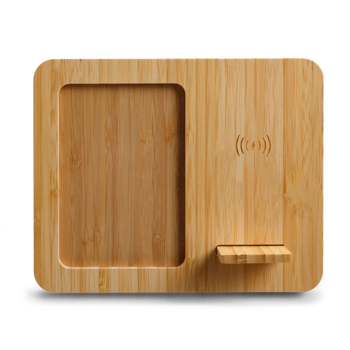 Bamboo Wireless Charger & Photo Frame Product Image