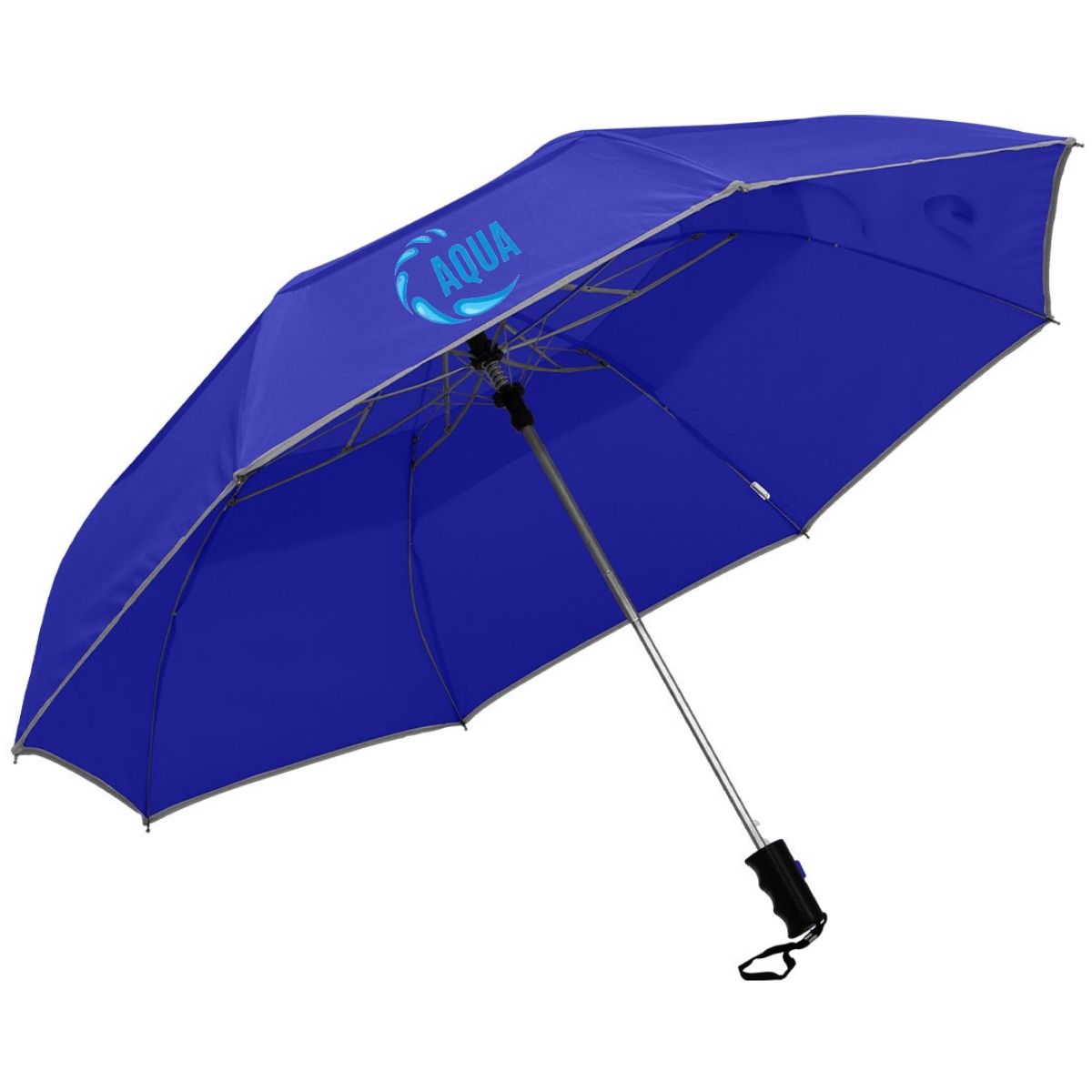Reflective Piping Windproof Umbrella - 28
