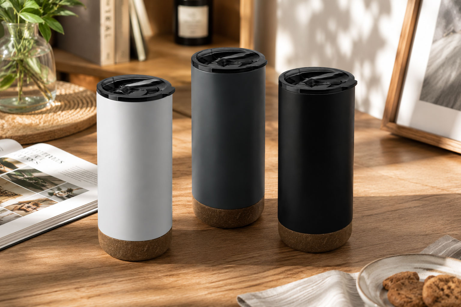500ml Sienna Cork Mug - 1