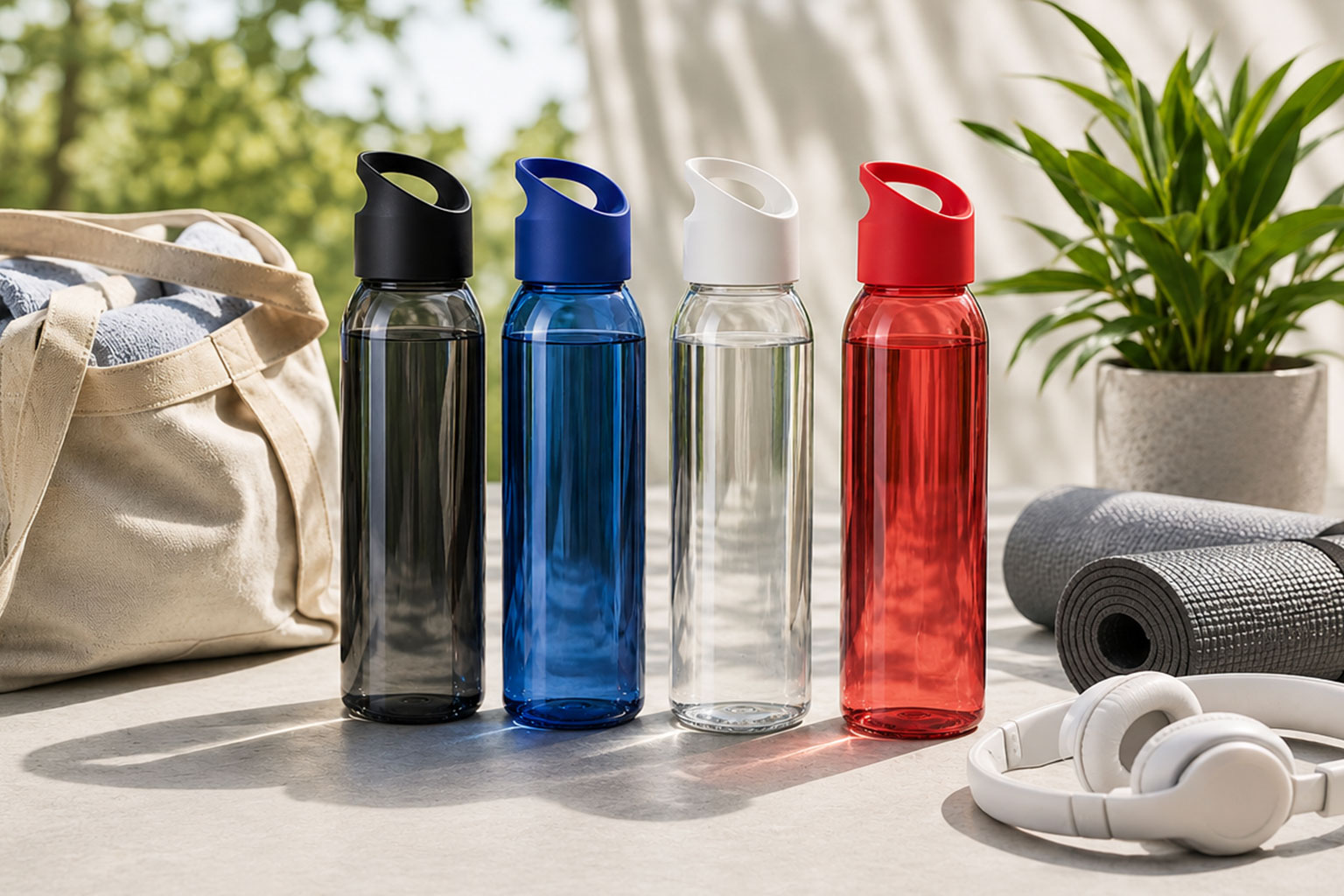 500ml Praga Glass Water Bottle - 3
