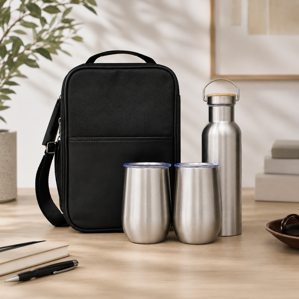 Executive Flask & Mug Gift Set - 2