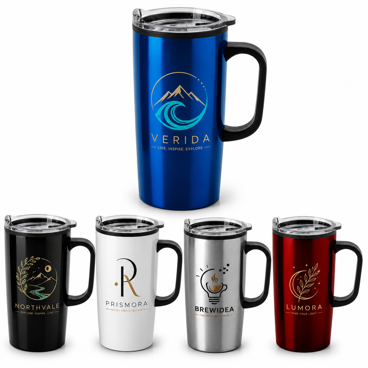 600ml Elwood Travel Mug - 4