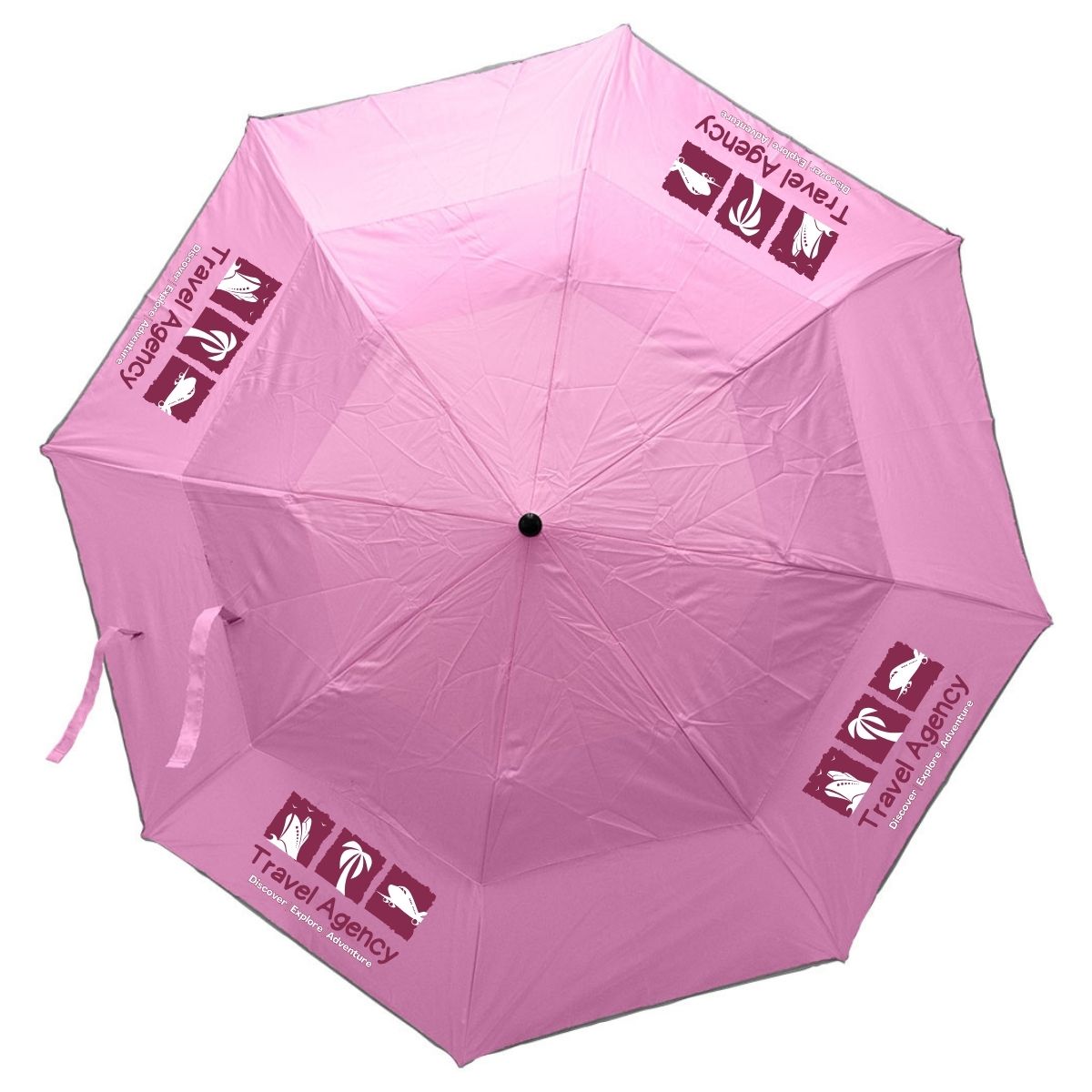 Reflective Piping Windproof Umbrella - 21