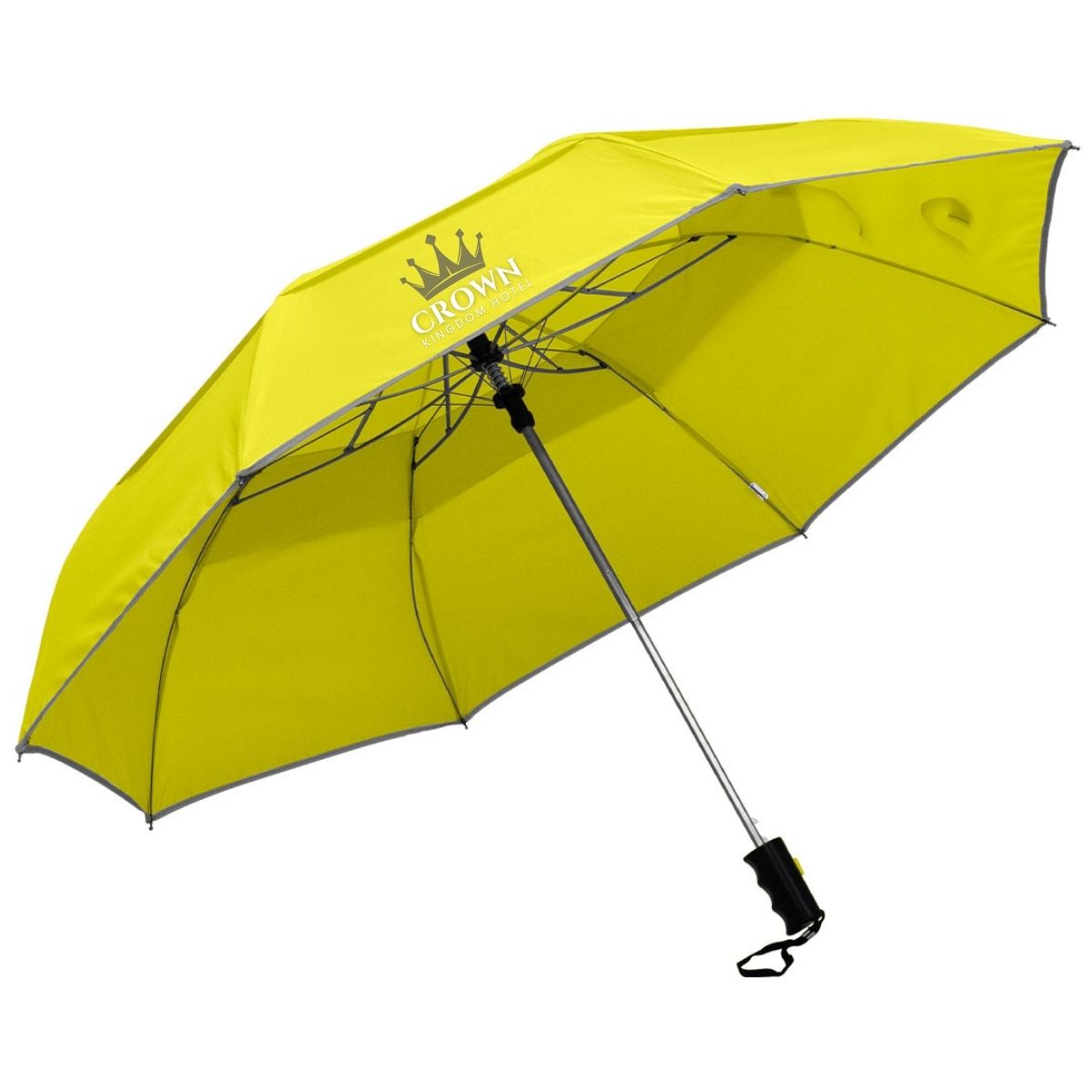 Reflective Piping Windproof Umbrella - 31