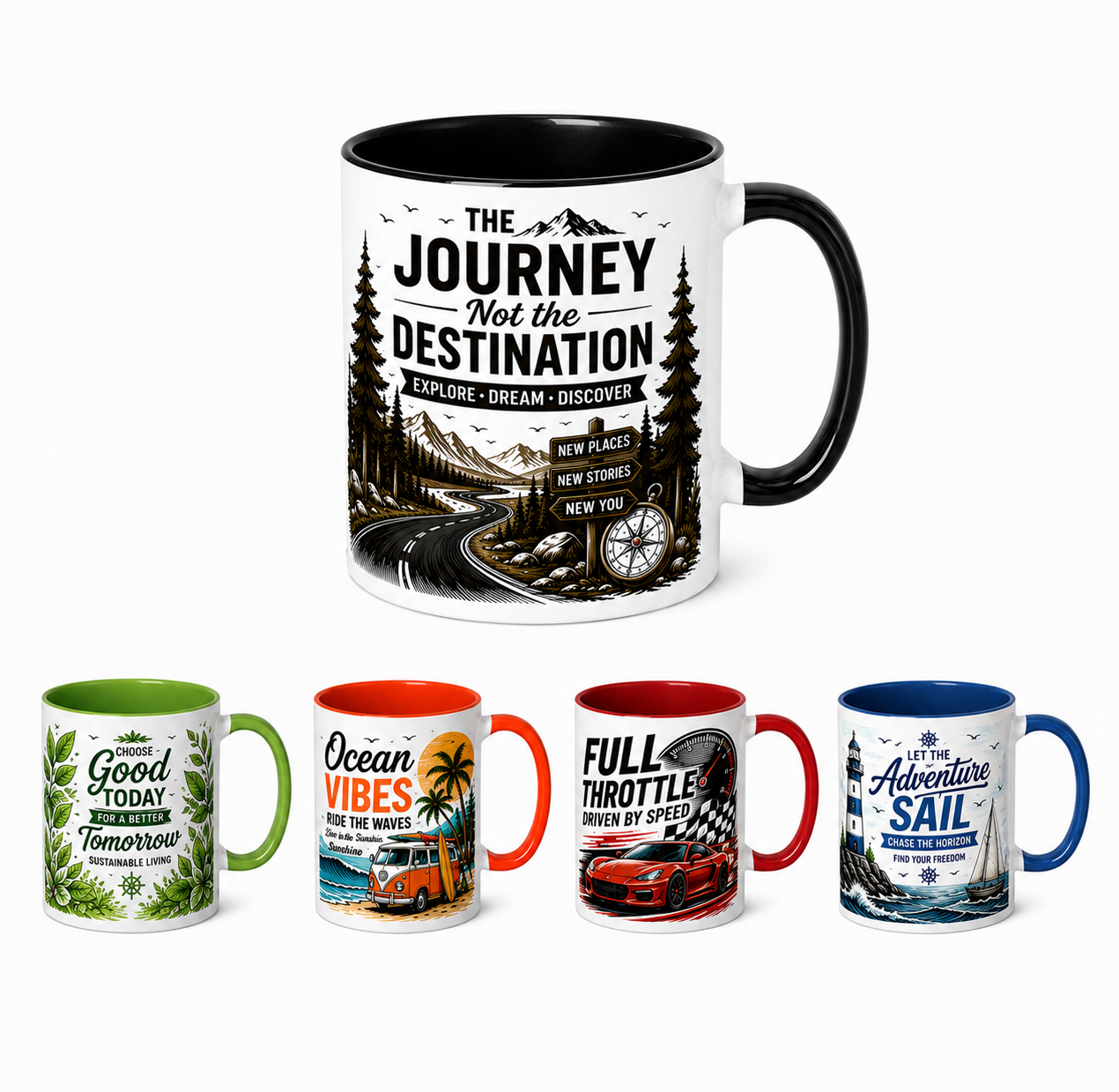 300ml Two Tone Sub Mug - 5
