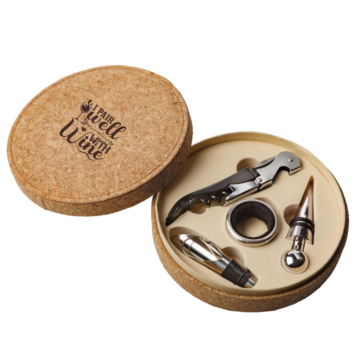 Moreto Cork Wine Giftset - 4