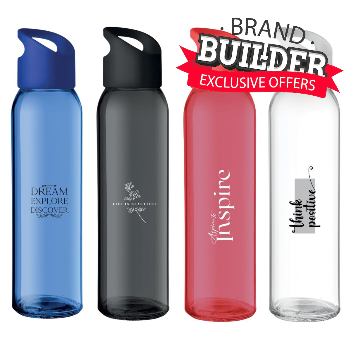 500ml Praga Glass Water Bottle image