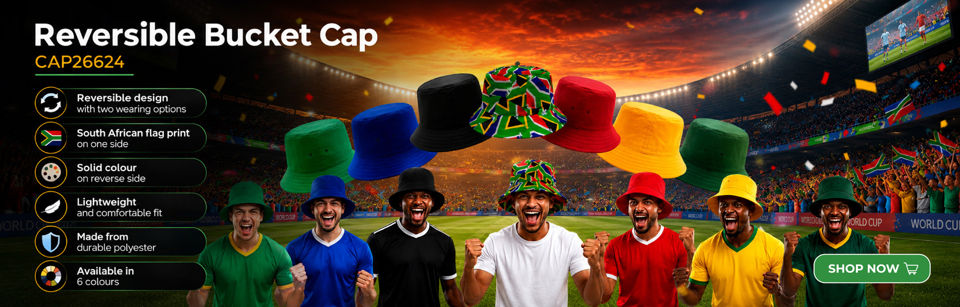 Reversibile Bucket caps